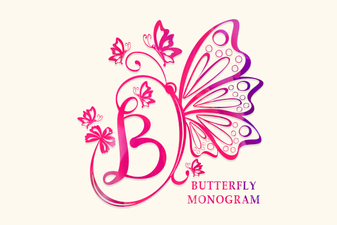 Butterfly Monogram Font: Creative Typography Projects