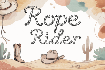 Rope Rider: Typography for Bold Branding