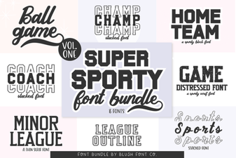 Super Sport Bundle Font for Modern Design Projects