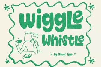 Introducing Wiggle Whistle: a Playful Display Font