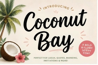 Coconut Bay Font: Download & Design Project Ideas